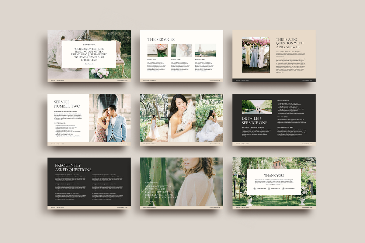 Pricing Guide Photography | Canva, a Presentation Template by Rosetta Lane Design (Photo 4 of 9)