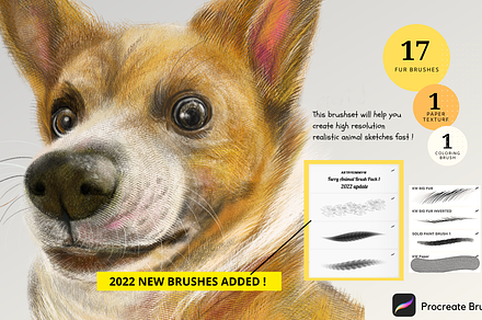 Procreate Furry Animal Brush Pack 1