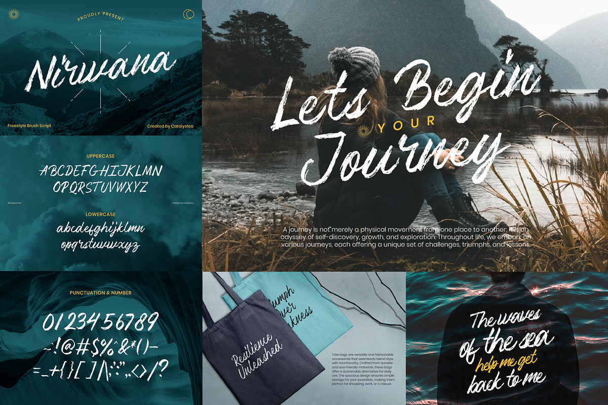 Brush Script Modern Typeface Font, a Sans Serif Font by Catalystco Studio (Photo 10 of 11)