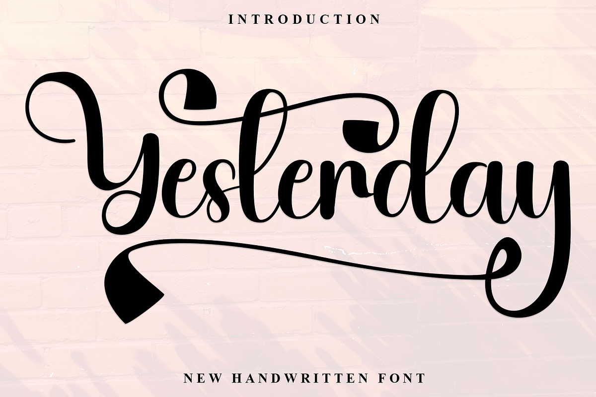 Yesterday, a Handwritten Font by InermediaSTUDIO (Photo 1 of 8)