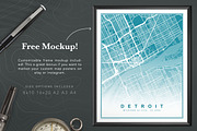 Map Poster Creator for Photoshop, a Plug-in Add-On by Drifter Studio (Thumbnail 7 of 8)