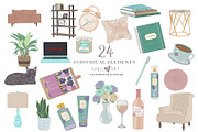 Girl Boss Work At Home Clipart, a Work Illustration by Oh Darling Graphics (Thumbnail 3 of 3)