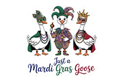 Just a Mardi Gras Goose Png, Funny, an Illustration by Designking (Thumbnail 3 of 6)