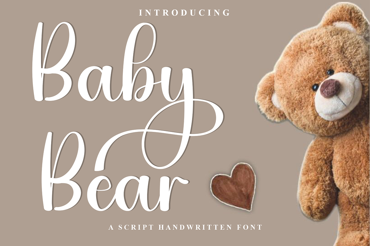 Baby Bear, a Handwritten Font by FreshTypeINK (Photo 1 of 8)