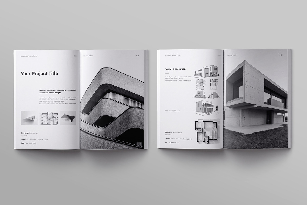 Architecture Portfolio Template, a Brochure Template by ElvinPrint (Photo 7 of 14)