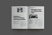 Gray Minimal ESG Impact Report, a Brochure Template by Neermana (Thumbnail 5 of 11)