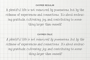 Chymer - Display Fancy Serif, a Serif Font by Indotype Foundry (Thumbnail 6 of 10)