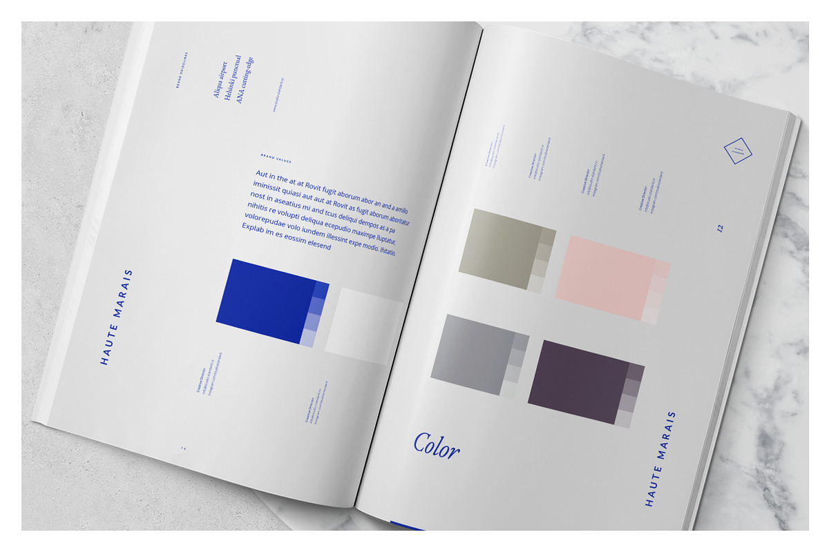 Marais Guidelines & Brand Sheet, a Brochure Template by Studio Standard (Photo 8 of 14)