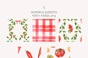 Amore Tomato Girl Summer Watercolor, a Food Illustration by Catch the Dream Art (Thumbnail 13 of 13)