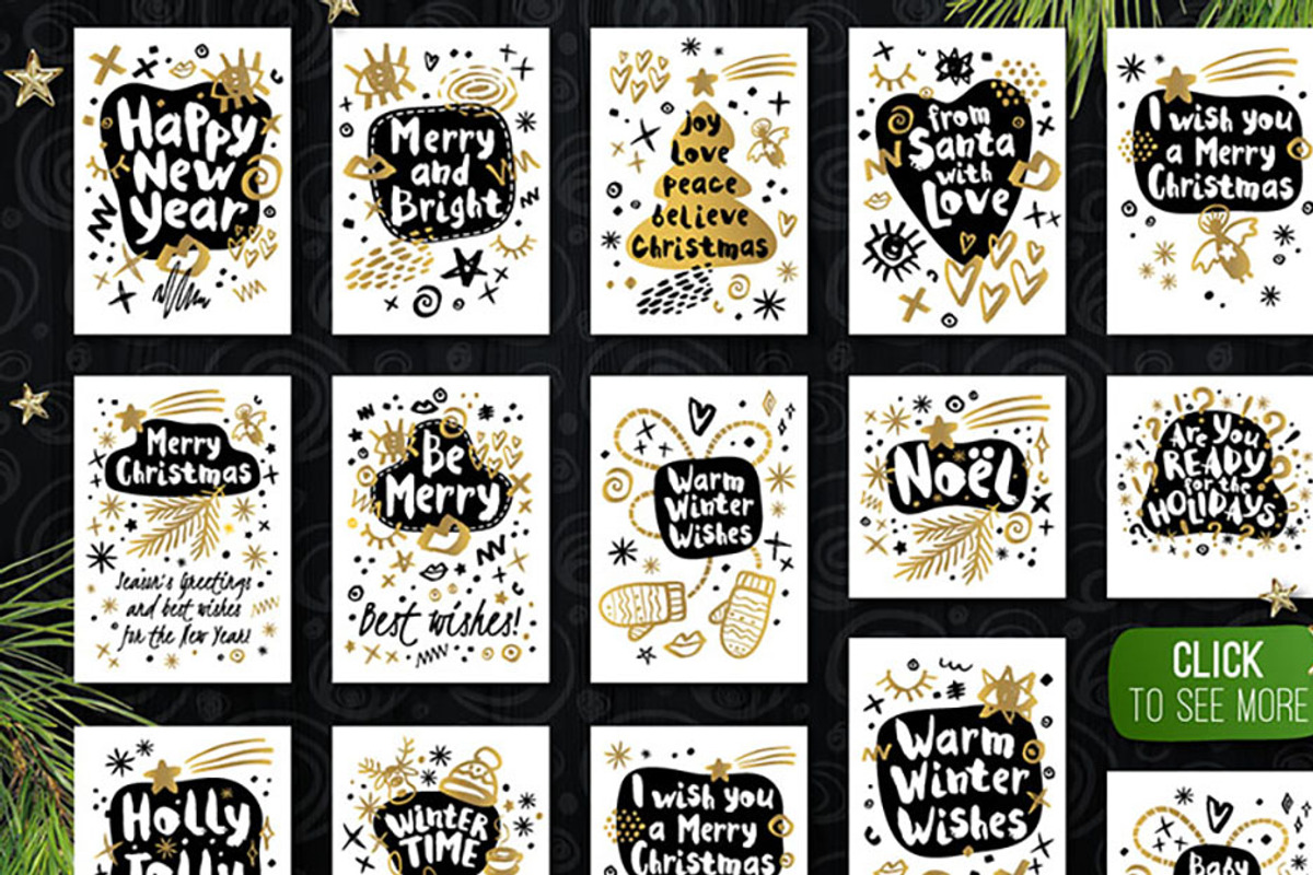 Gold, Black, White, Christmas, an Object Graphic by Iraida_Bearlala (Photo 2 of 10)