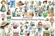 Whimsical Spring Gardening Clipart, an Illustration by Designworld (Thumbnail 1 of 6)