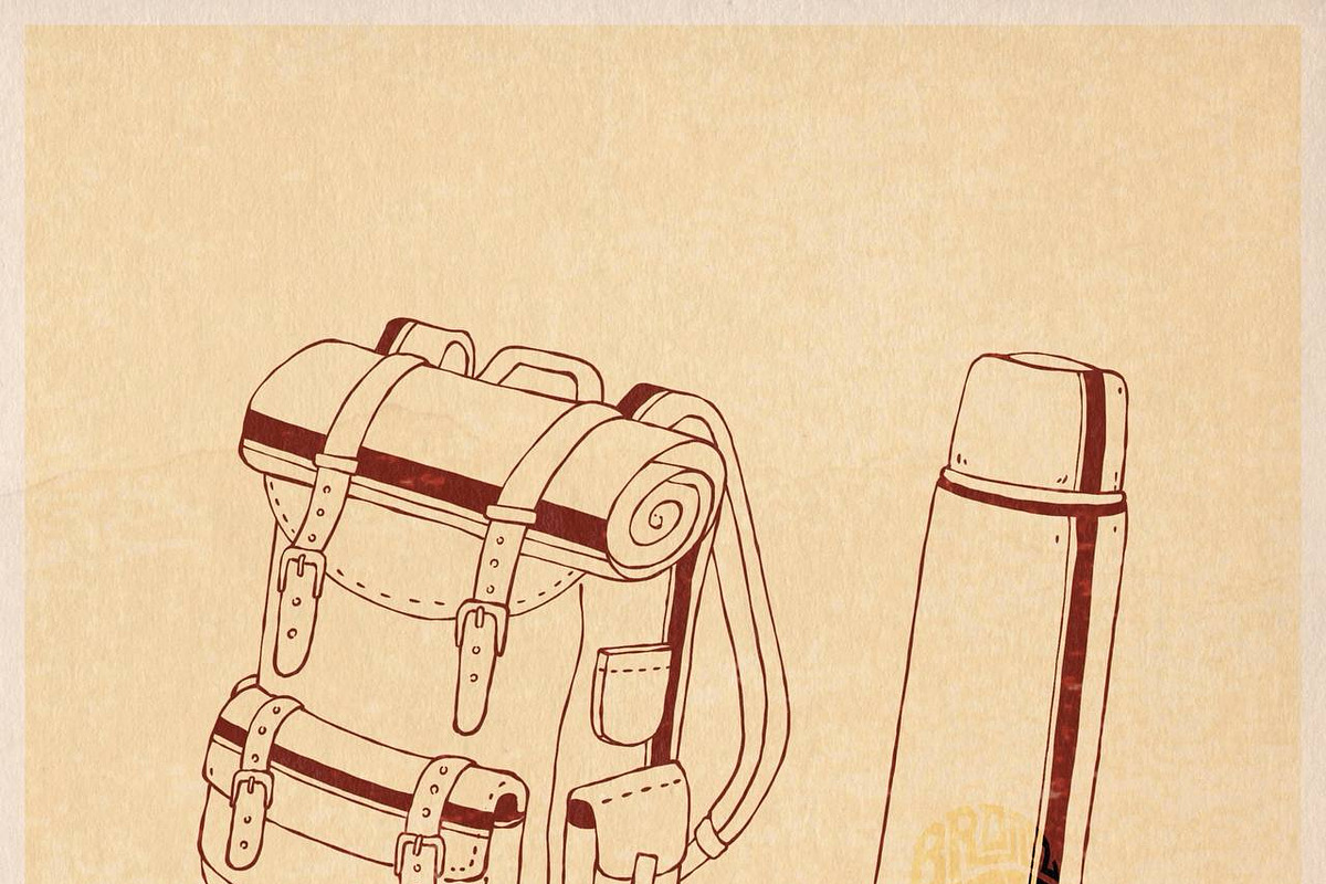 Vintage camping icons, an Object Illustration by Bromz Studio (Photo 2 of 6)