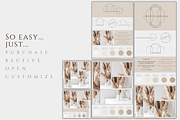 Aesthetic Brand Board Template Canva, a Stationery Template by BRANDcontent (Thumbnail 5 of 6)