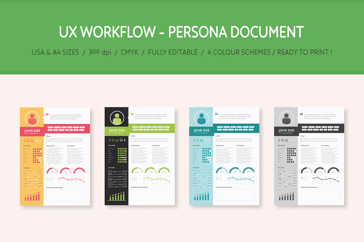 UX Workflow - Persona Document, a Stationery Template by Sargatal (Photo 6 of 6)