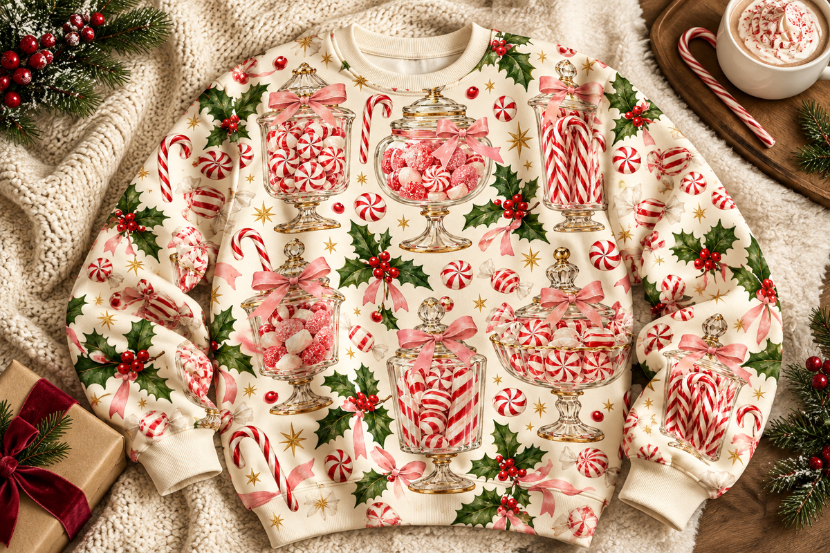 Peppermint Parlor Seamless Patterns, a Pattern Graphic by Colorsfav (Photo 7 of 7)