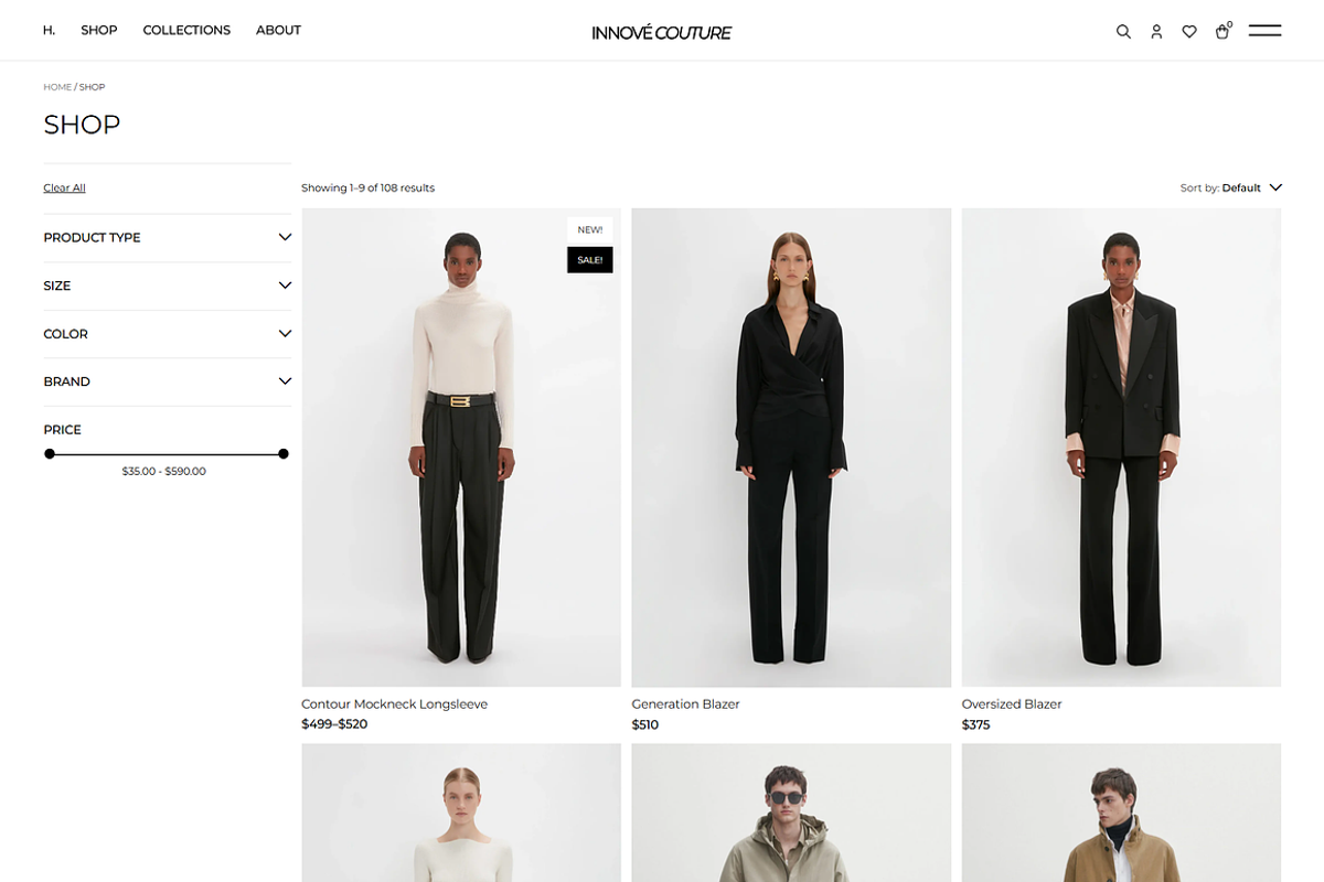 Fashion Clothing Ecommerce Shop, a WordPress Template by MasterDesigns (Photo 3 of 9)