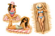 Watercolor Summer Clipart (66), a Seasonal Illustration by Iryna Denysova (Thumbnail 5 of 8)
