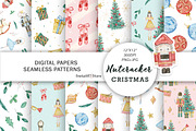 Christmas Nutcracker Pattern, a Pattern Graphic by SvetaArtStore (Thumbnail 1 of 6)