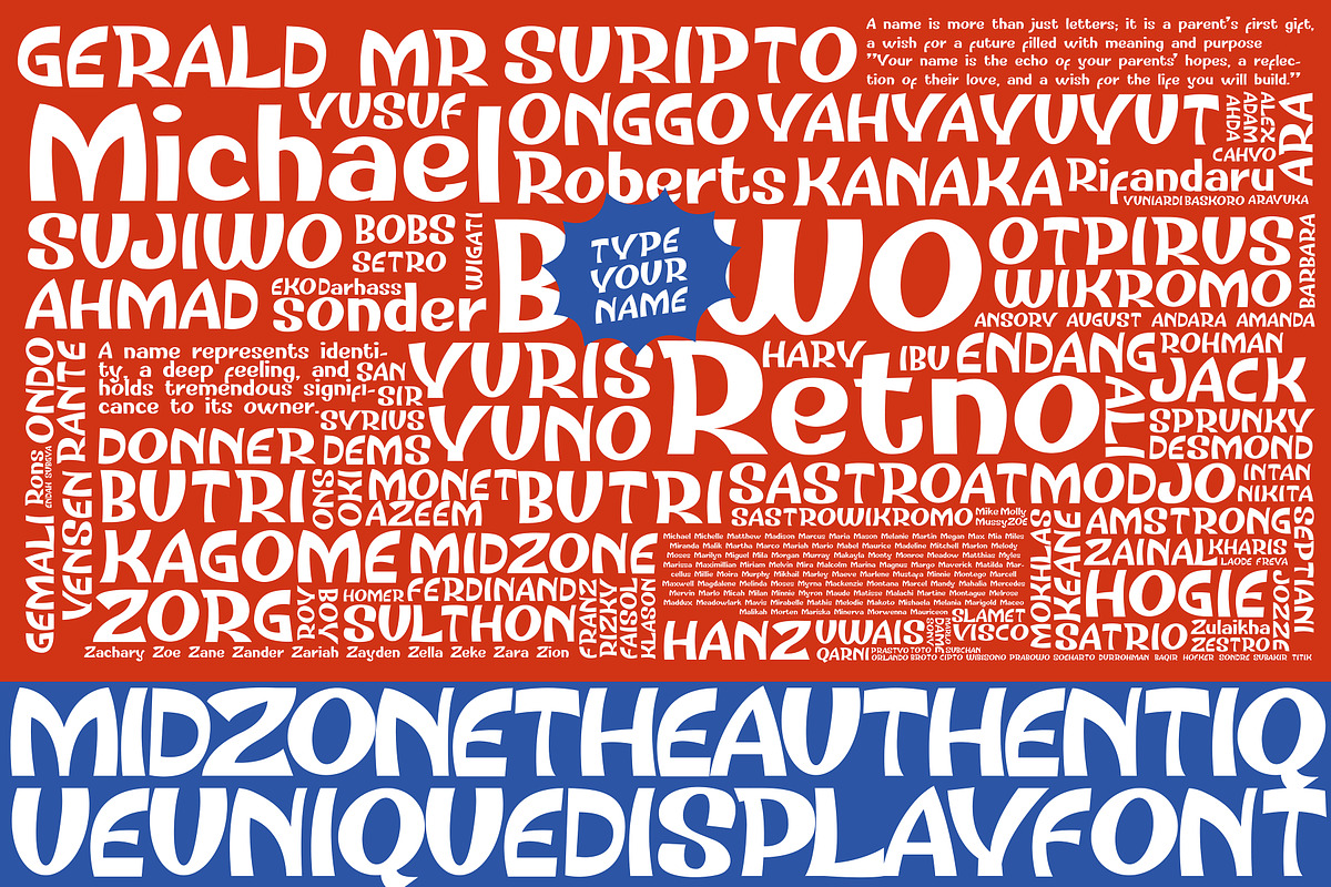Midzone – Display Font, a Sans Serif Font by Sanskertype Studio (Photo 3 of 5)
