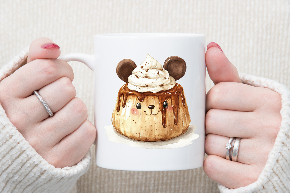 Pudding Watercolor Clipart, an Illustration by Sublimation Artist (Photo 5 of 6)