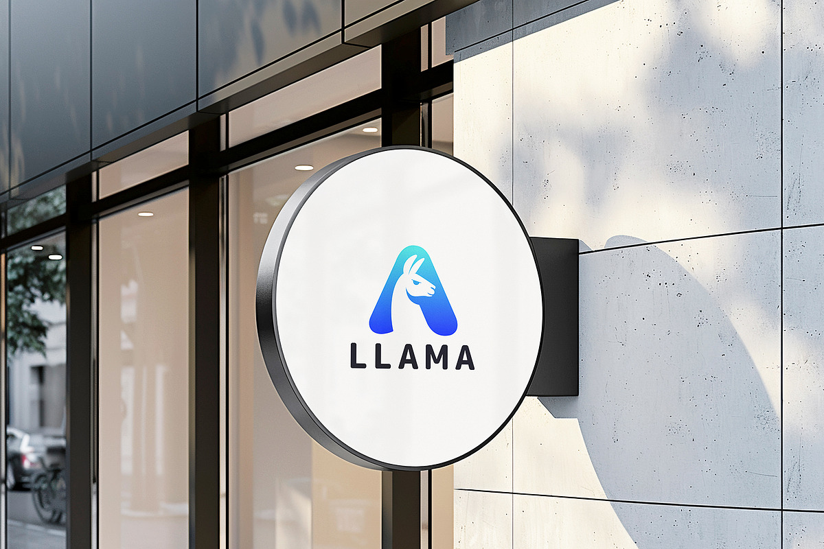 Modern Llama Logo Design, a Branding & Logo Template by HueNestify (Photo 2 of 2)