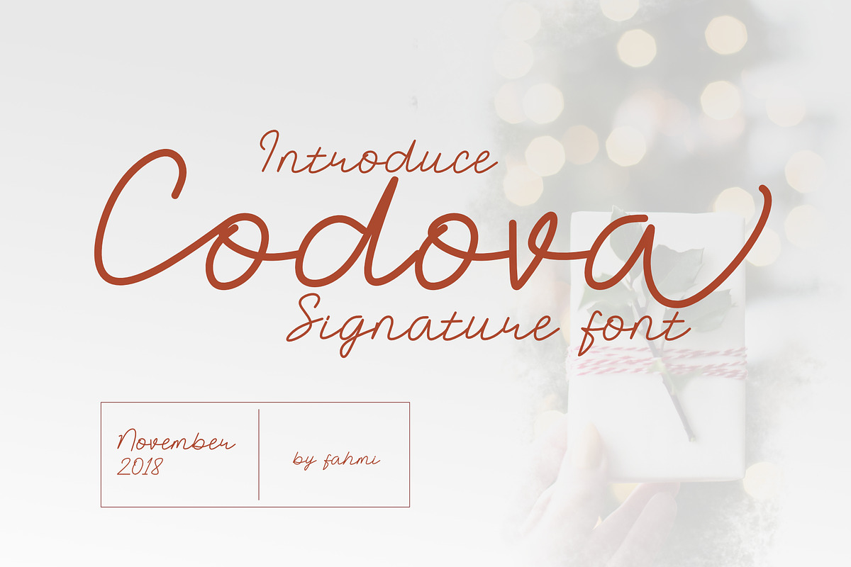 Codova Signature Font