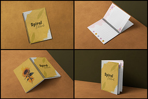 Spiral Notebook Mockup