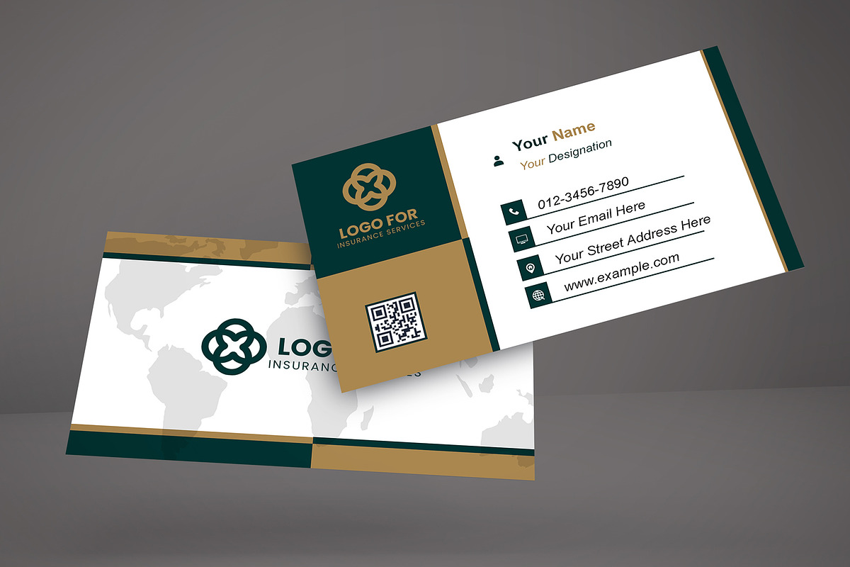 Simple Business Card Template PSD preview 4