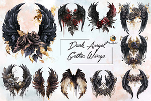 Dark Angel Gothic Wings Bundle