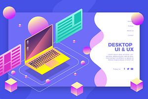 UIUX Desktop - Banner & Landing Page