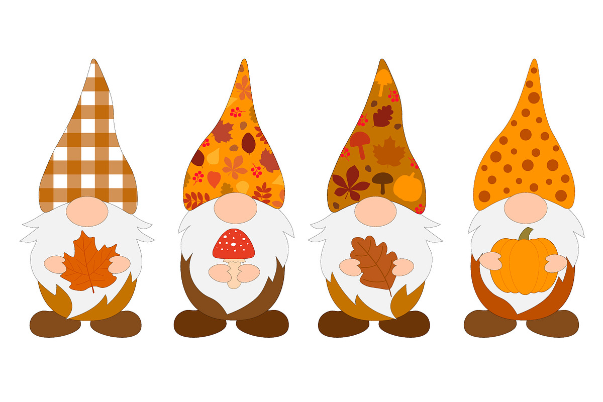 Fall Gnomes. Thanksgiving Gnomes SVG, a Food Illustration by IrinaShishkova (Photo 3 of 6)