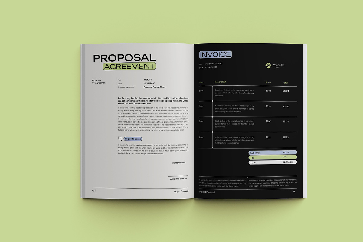 Black Corporate Project Proposal, a Stationery Template by Neermana (Photo 10 of 12)