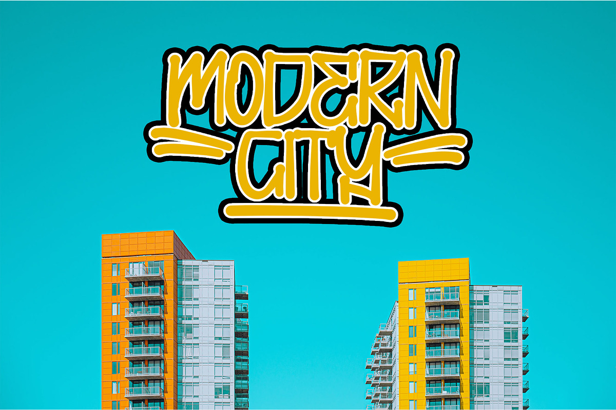 MERDIE Monoline Graffiti Font, a Handwritten Font by NTC Graphic (Photo 6 of 9)