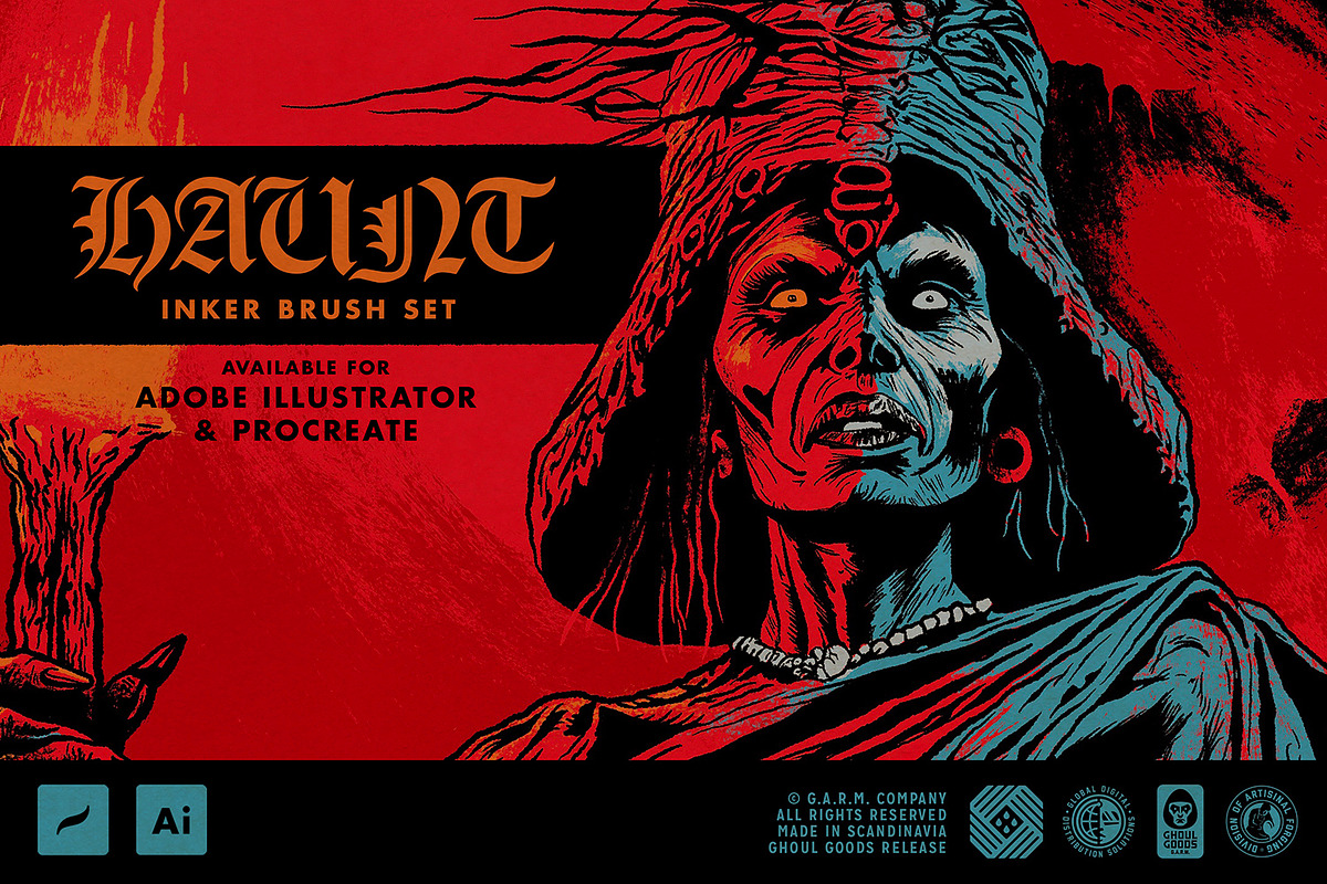 G.A.R.M. Illustrator Brush Bundle, a Brush Add-On by G.A.R.M. Company (Photo 9 of 15)