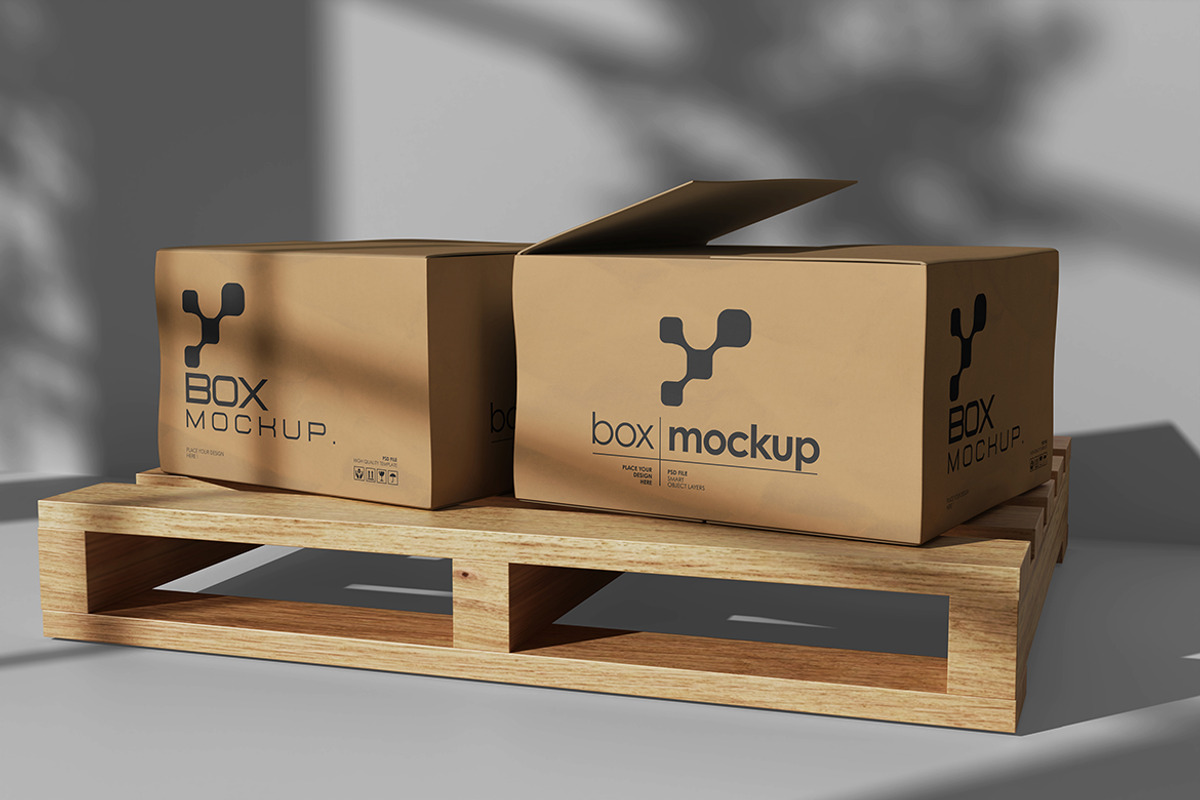 Box Mockup For Branding, an Advertising Mockup by bimockup (Photo 3 of 6)