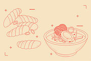 Korean Food Vector Illustrations, a Food Illustration by TheFoodAtlas (Thumbnail 10 of 22)