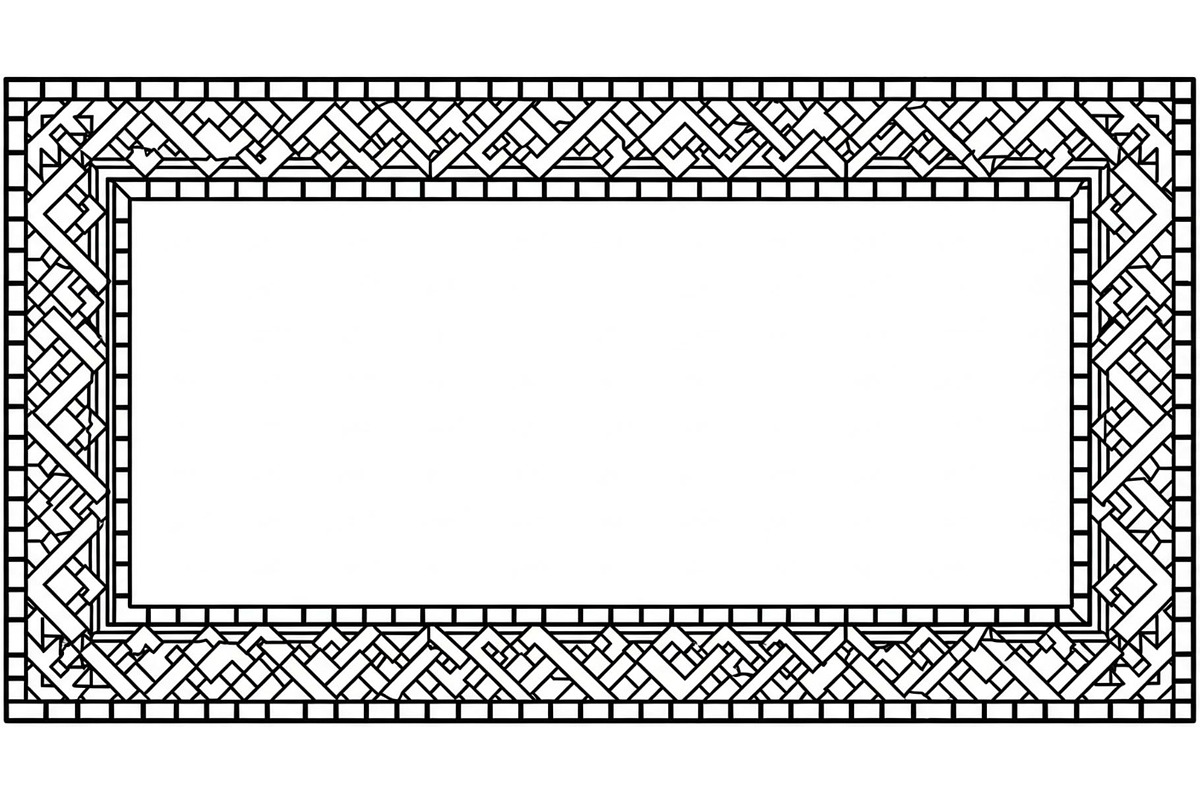Geometric Border Frame Bundle, an Illustration by Designer_Momina (Photo 20 of 31)