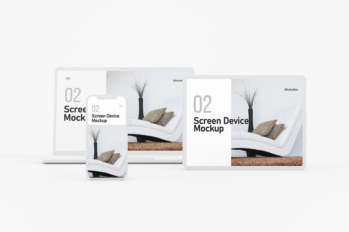 Screen Device Mockup, an iPhone Mockup by AlkStudio (Photo 2 of 12)