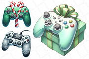 Christmas Gaming Controller, an Illustration by DreamPrint404 (Thumbnail 4 of 4)