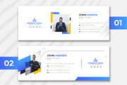 Email Signature Template, a Social Media Template by pixelcreatx (Thumbnail 1 of 2)
