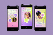 Purple Spring Fashion Instagram Pack, a Social Media Template by graphicook (Thumbnail 6 of 6)