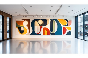 Large colorful abstract mural with, an Abstract Photo by Sergey Kotenev