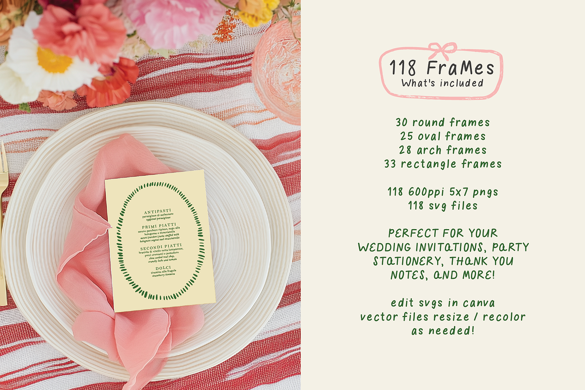 118 Whimsical Vector Frames, an Object Graphic by Design by Laney (Photo 3 of 17)