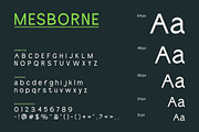 Mesborne – Modern Sans Serif Font, a Sans Serif Font by Vadovastd (Thumbnail 7 of 7)