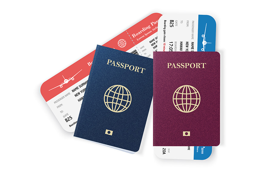 Passports And Boarding Pass Tickets by Di Bronzino  Creative Market