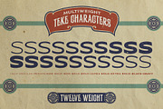 Three Horse Typeface, a Serif Font by alit design (Thumbnail 14 of 20)