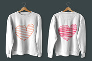 Color drawing hearts in doodle style, an Object Illustration by ExpressShop (Thumbnail 4 of 5)
