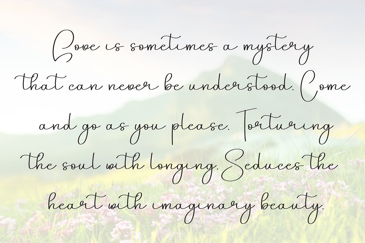 Think Autumn | Script Font, a Handwritten Font by Scratchones (Photo 6 of 8)