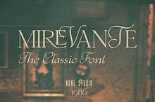 Mirevante – Serif Font