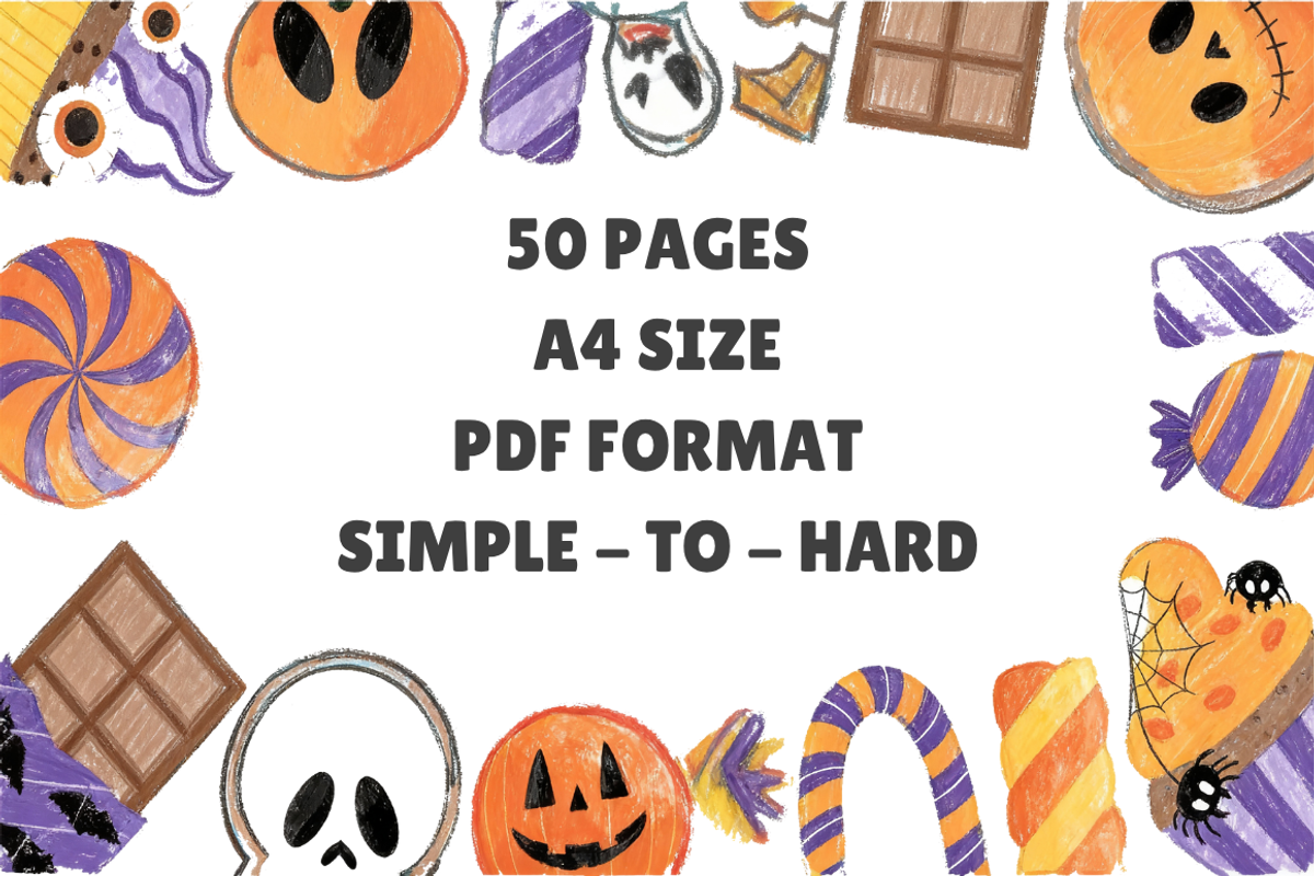 Halloween Activity Coloring PDF Page, a Seasonal Illustration by Nuvame Arts & Designs (Photo 2 of 8)